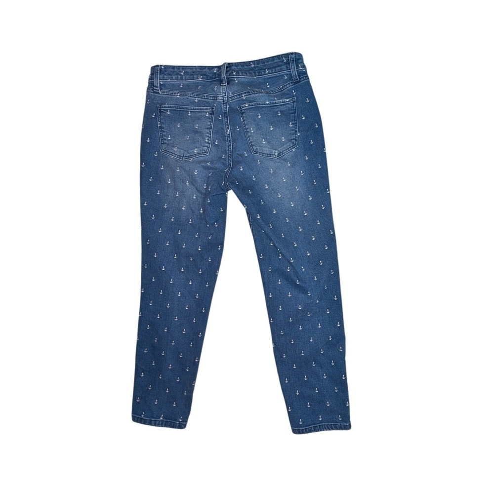 Talbots Jeans Womens 6P Blue Flawless Slim Ankle Anchor Nautical - Picture 6 of 6